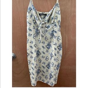 Boohoo Yellow Floral Dress